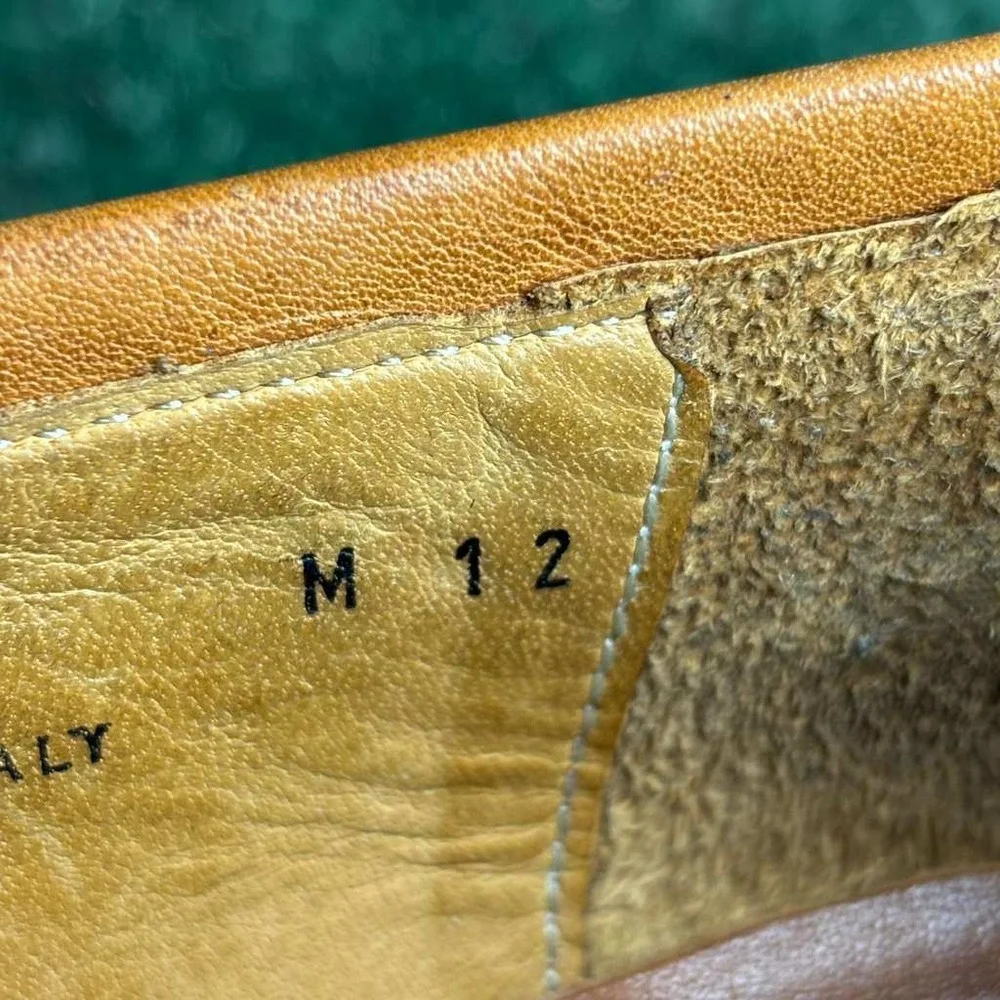 Johnston Murphy J&M 1850 Tassel Loafers Leather Slip On Tan Mens Shoes Size 12 M